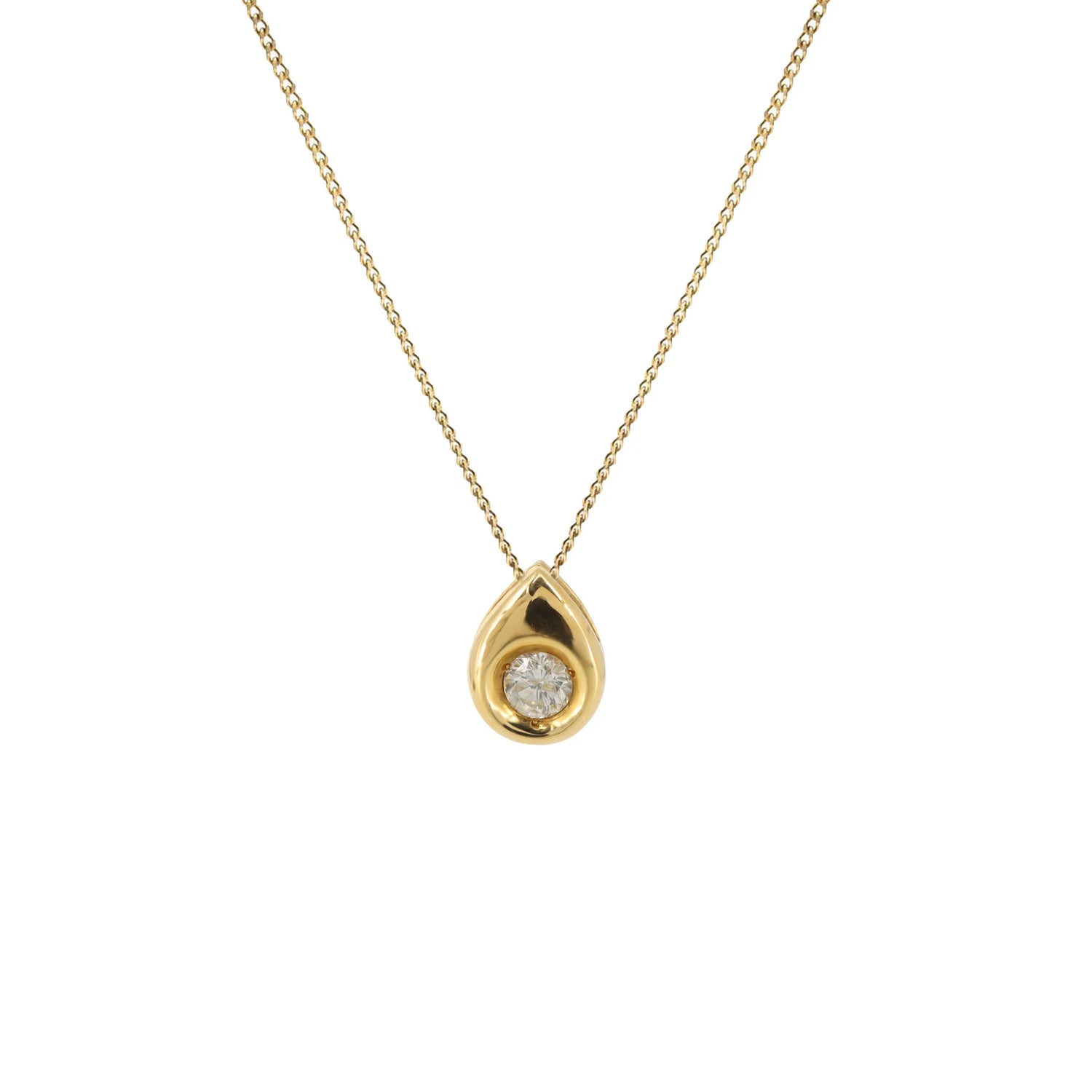 Ladies diamond necklace 14k