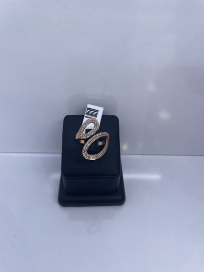 Rose gold diamond ring