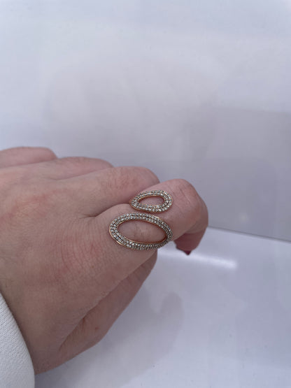 Rose gold diamond ring