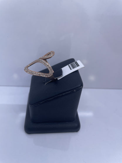 Rose gold diamond ring